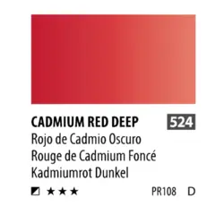 آبرنگ فوق آرتیست شین هان PWC سری D رنگ (cadmium red deep 524)