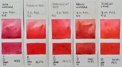 آبرنگ فوق آرتیست شین هان PWC سری A رنگ (scarlet lake 516)