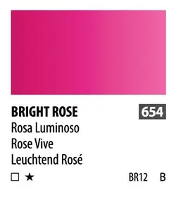 آبرنگ فوق آرتیست شین هان PWC سری B رنگ (Bright Rose 654)