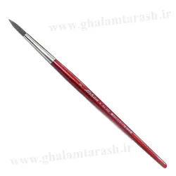 قلم مو افشان گرد شماره 8 (دسته قرمز)