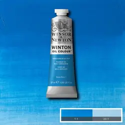 رنگ روغن وینزور مدل winton کد رنگ cerulean blue hue 138 حجم ۳۷ میل