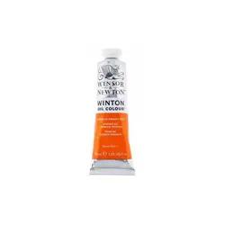 رنگ روغن وینزور مدل winton کد رنگ cadmium orange hue 090 حجم ۳۷ میل