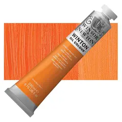 رنگ روغن وینزور مدل winton کد رنگ cadmium orange hue 090 حجم ۳۷ میل