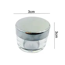 دوات خوشنویسی کریستالی شفاف درب نقره ای سایز کوچک