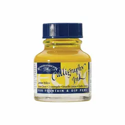 مرکب خوشنویسی وینزور زرد لیمویی Winsor Lemon Yellow