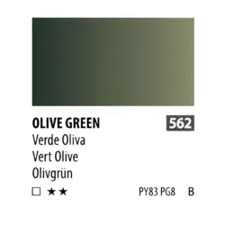 آبرنگ فوق آرتیست شین هان PWC سری B رنگ (olive green 562)