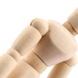 آدمک چوبی طراحی سایز 20 سانتیمتر (wooden manikin)