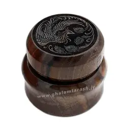 دوات چوب گردو  خوشنویسی طرح سیمرغ