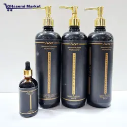 پک کامل کراتین لیز LIzze برزیل درحجم 2800میلی لیتر شامپو پروتئین + کراتین+ماسک+روغن آرگان