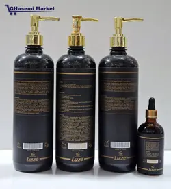 پک کامل کراتین لیز LIzze برزیل درحجم 2800میلی لیتر شامپو پروتئین + کراتین+ماسک+روغن آرگان