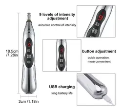 قلم طب سوزنی شارژی + 2 سر + 2 ژل 9قدرته مدلAmérica Store2023