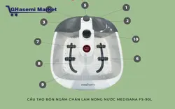 جکوزی پا حباب ساز وبیردار سه کاره مدیسانا Medisana FOOT SPA FS-90L AND MASSAGE