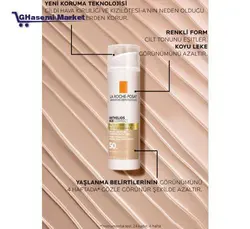 کرم ضد آفتاب آبرسان رنگی SPF50 آنتلیوس لاروش پوزای