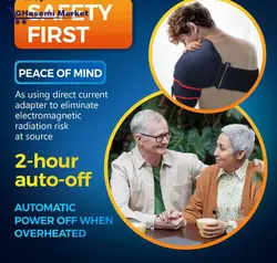 ماساژور پد گرمایش شانه sticro برای تسکین درد، بریس‌های بسته‌بندی حرارتی ماساژ ارتعاشی برای شانه منجمد راست چپ، آسیب روتاتور کاف، آرتروز، هدیه مناسب برای مردان زن – S/M/