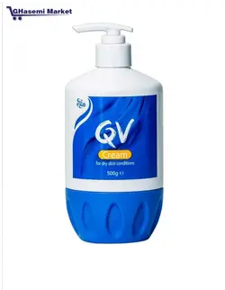 کرم مرطوب کننده پمپی کیو وی، وزن 500 گرم |  Qv Cream Replenish Your Skin - 500g