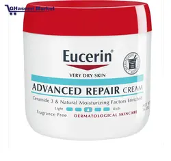 کرم ترمیم کننده پیشرفته eucerin  مخصوص پوستهای خیلی خشک مرطوب  کننده صورت بدن