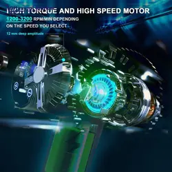 تفنگ ماساژور برند Valano شارژی ماهیچه ای با 30 سرعت قابل تنظیم 12 سری