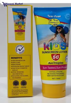 لوسیون وضدافتاب هدی بیوتی بچه‌گانه بدون عطر ضد آلرژی