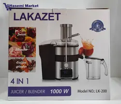 آبمیوه گیری چهار کارهLAKAZET اصل