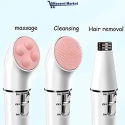 اپیلاتور برقی و ماساژور وفیس براش پوست مارسکی Marsky Electric moaning kit and skin massager - قاسمی مارکت