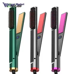 اتو و بر س حرارتی 2کارە دیجیتالی مخصوص کراتین حرفه‌ای