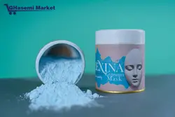 جیپسوم ماسک ( گچی ) آلوئه ورا زرد چوبه هیالارونیک اسیدانار لکسینا - قاسمی مارکت