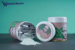 جیپسوم ماسک ( گچی ) آلوئه ورا زرد چوبه هیالارونیک اسیدانار لکسینا - قاسمی مارکت