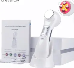 دستگاه زیبایی سفت کننده پوست RF ، 5 در 1 LED فوتون صورت با فرکانس رادیویی صورت جوان سازی پوست EMS مزوتراپی برای سفت شدن درمان زیبایی لیفت صورت - قاسمی مارکت