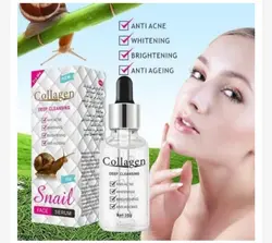 سرم حلزون کلاژن صورت سرم ضد آکنه درخشان کننده ضد پیری پوست صورتOfanyia - قاسمی مارکت