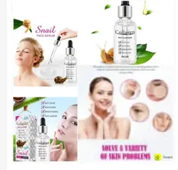 سرم حلزون کلاژن صورت سرم ضد آکنه درخشان کننده ضد پیری پوست صورتOfanyia - قاسمی مارکت