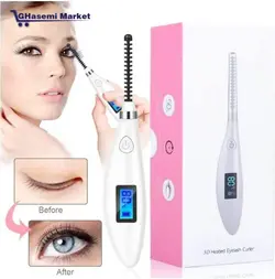 فرمژه برقی حرارتی شارژی 80 درجه سه بعدی  Heated Eyelash Curler