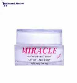 كرم ضد عرق میراکل Miracle ( ضد بو و ضد عرق )حجم 50 ميل - قاسمی مارکت