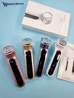 ماساژور کره ای EMS ار اف با عملکرد ماسک نور درمانی 7 رنگ LED