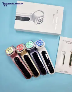 ماساژور کره ای EMS ار اف با عملکرد ماسک نور درمانی 7 رنگ LED