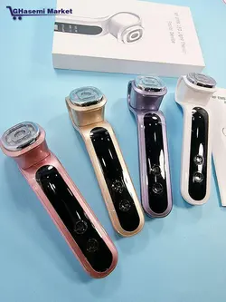 ماساژور کره ای EMS ار اف با عملکرد ماسک نور درمانی 7 رنگ LED
