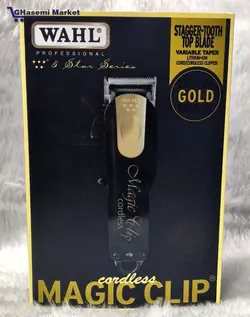 ماشین اصلاح سر و صورت وال مجیک کلیپ بی سیم بلک اند گلد - قاسمی مارکت