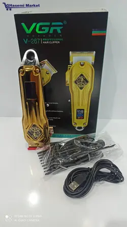 ماشین اصلاح موی سر و صورت وی جی ار مدل. 267 VGR - قاسمی مارکت