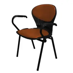 صندلی انتظار تک نفره با دسته مدل صدفی