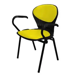 صندلی انتظار تک نفره با دسته مدل صدفی