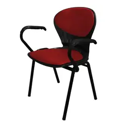 صندلی انتظار تک نفره با دسته مدل صدفی