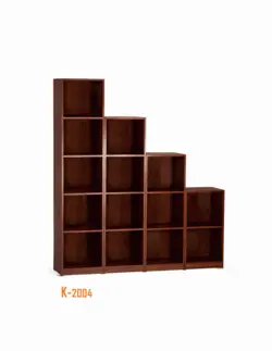 کتابخانه پله ای کد k-2004 - انواع کتابخانه | فروشگاه مبلمان اداری قصرچوب