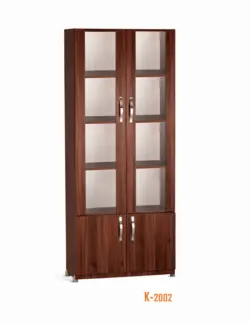 قفسه کتابخانه کد k-2002 - کتابخانه ی شیشه ای| فروشگاه قصرچوب