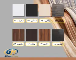 قفسه کتابخانه کد k-2002 - کتابخانه ی شیشه ای| فروشگاه قصرچوب