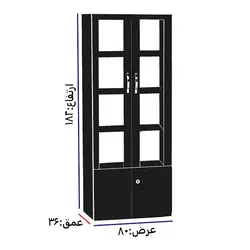 کتابخانه k-2007 - انواع مدل های کتابخانه | مبلمان اداری قصرچوب