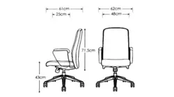 صندلی کارشناسی پیلو کد EP2060 - بهترین صندلی های اداری در قصرچوب