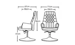 صندلی کنفرانسی رویال کد CR2090 - انواع صندلی کنفرانسی در قصرچوب