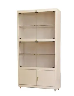 کمد 4 درب شیشه ای | کمد آزمایشگاهی | بهترین قیمت خرید