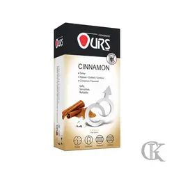 کاندوم Ours مدل Cinnamon بسته 12 عددی