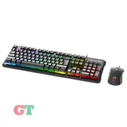 کیبورد و ماوس مخصوص بازی گرین مدل GKM605 RGB