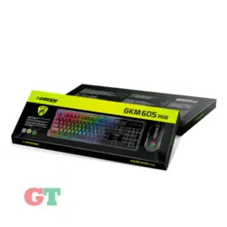 کیبورد و ماوس مخصوص بازی گرین مدل GKM605 RGB